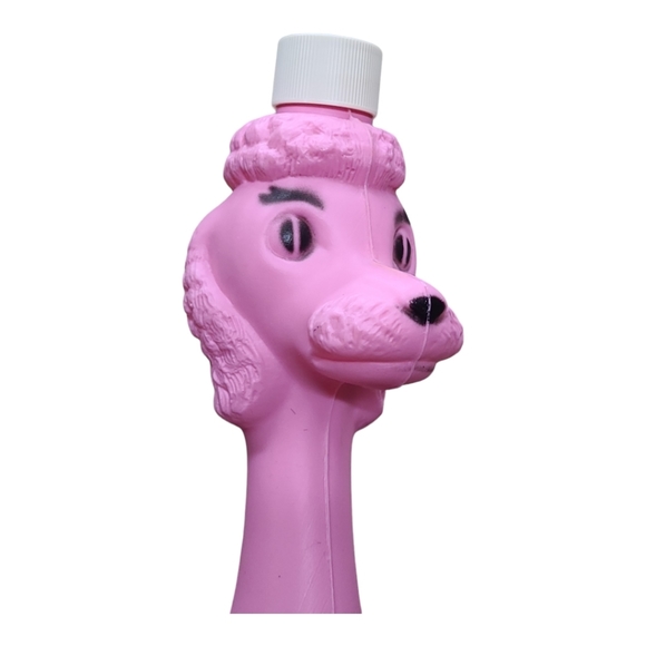 Vintage 1960's Figural Poodle Bubble Bath Bottle-Blow Mold - Picture 5 of 9
